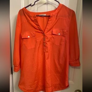 Peach sheet womens blouse